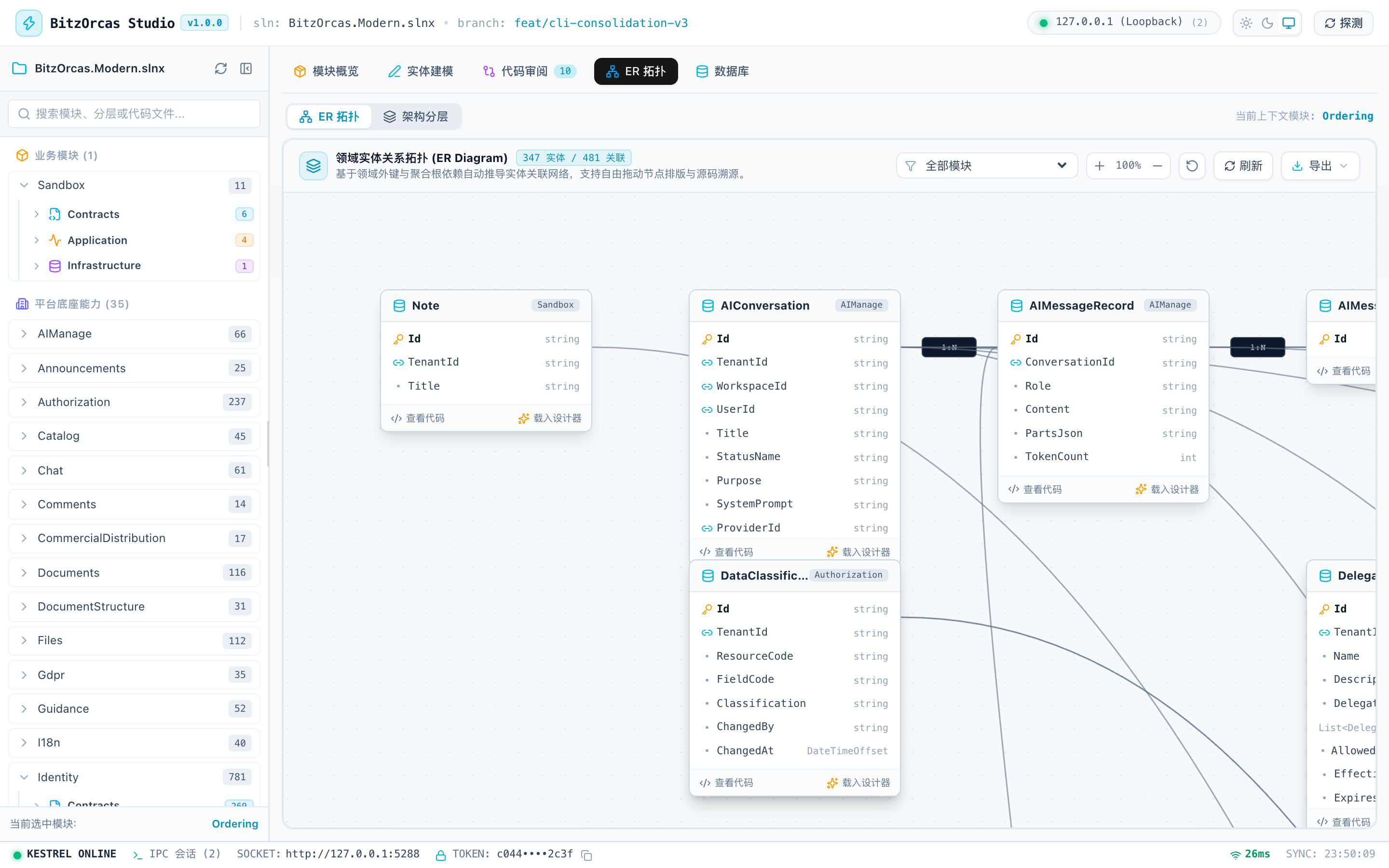 领域实体关系拓扑图 (ER Diagram)